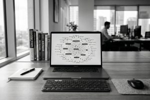 エンティティを主軸に置いた最新のSEO戦略を可視化している。検索エンジンが単なる単語の羅列ではなく、クエリの背後にある実体を解釈する仕組みを表現する。2026年に向けた集客の進化を捉え、固有の価値を定義づける重要性を伝える。文字列の照合から概念の理解へと移行するマーケティングの戦略を象徴している。WEBサイトの売上を向上させるための施策として、固有名詞や人物を紐づけ、一意に区別できるentityを構築する姿を示す