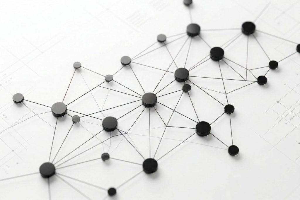 ナレッジグラフという巨大なデータベースが、知識をネットワーク状に繋ぐ仕組みを説明している。knowledge graphの内部では、事物や人名といったエンティティ同士の関係性が明確に認識されている。単語同士をリンクさせ、情報源の関連性を深めることで、aiが情報の精度を高める。2025年から2026年にかけて、LLMOやGAIQが文脈を読み取れるようになり、wikipediaのように正確な記述の重要性が増している。人間らしい視点で情報の実体を捉える構造である