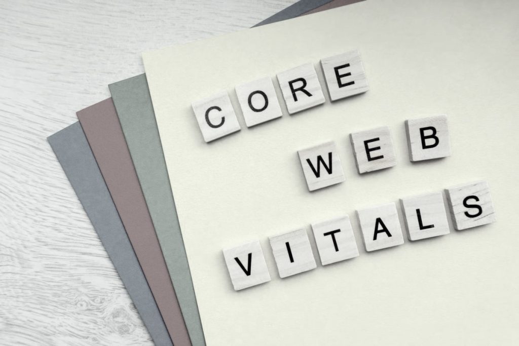 Core Web Vitals（コアウェブバイタル）と書かれたブロック